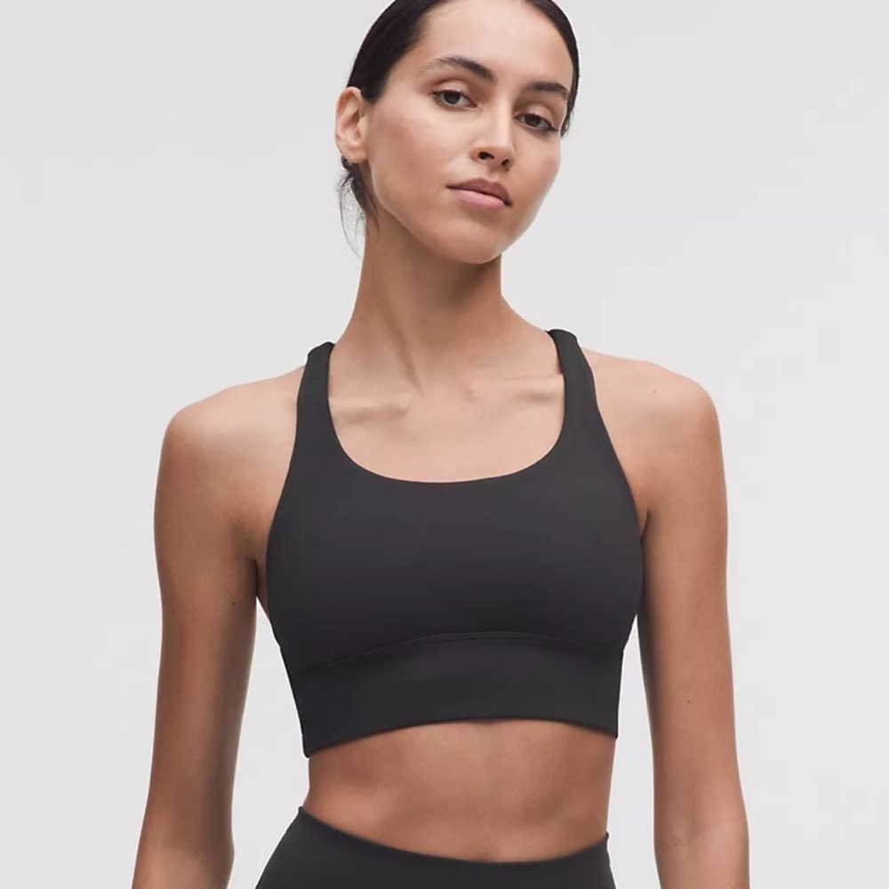 Women's Lululemon Longline Energy Bra in Black Size 8